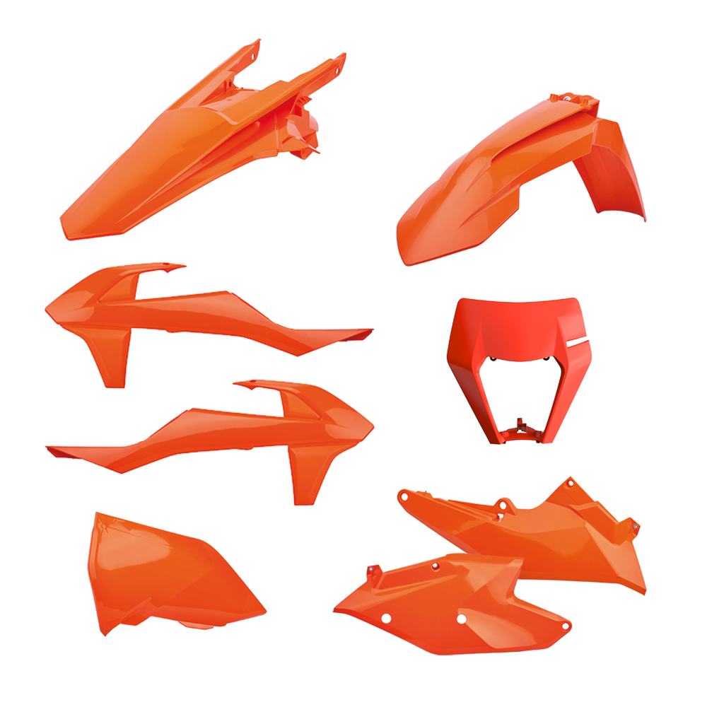 Polisport Plastic Kit Enduro KTM EXC/EXC-F 17-19 Orange