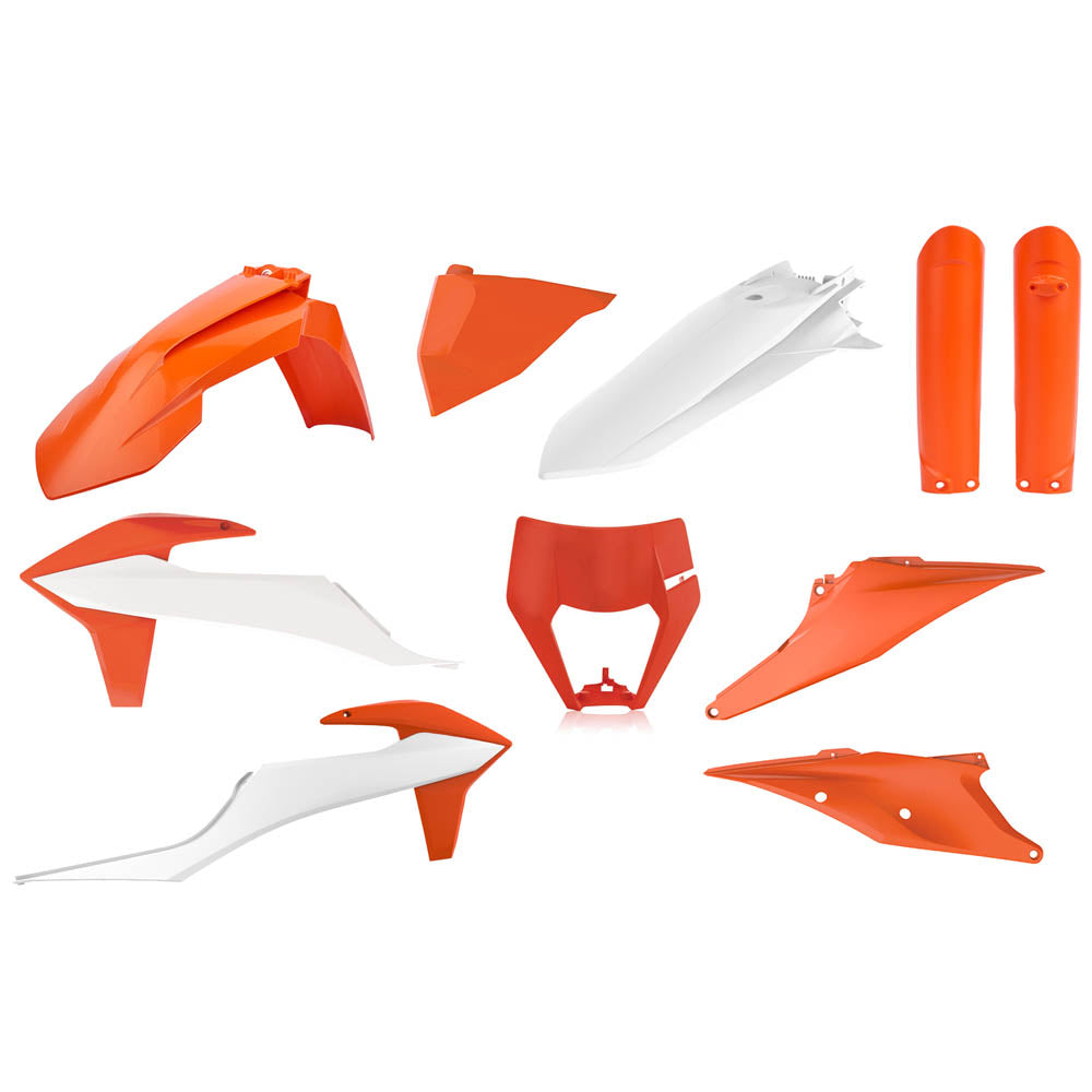 Polisport Plastic Kit Enduro KTM EXC/EXC-F 20-23 Inc Fork Guards OEM 2023