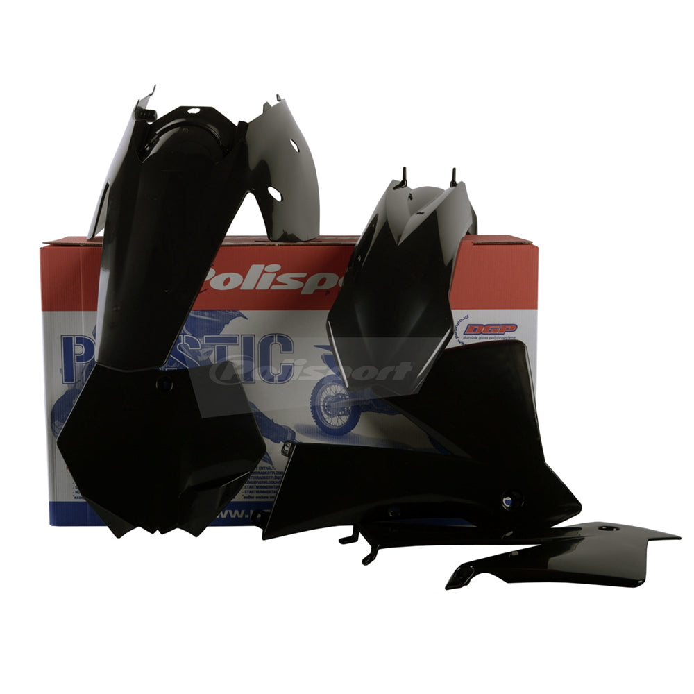 Polisport Plastic Kit KTM SX 03-04, EXC/EXC-F 04 Black