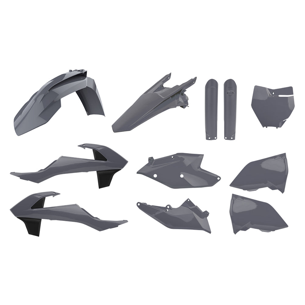 Polisport Plastic Kit KTM SX/SX-F/XC/XC-F 16-18, SX250 17-18 Nardo Grey Inc Fork Guards