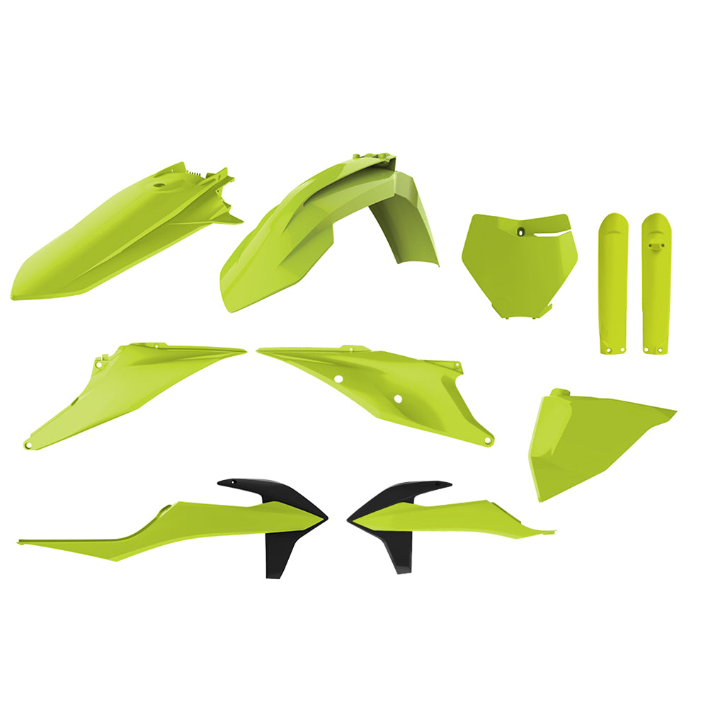 Polisport Plastic Kit KTM SX/SX-F/XC/XC-F 19-22 Inc Fork Guards Fluo Yellow