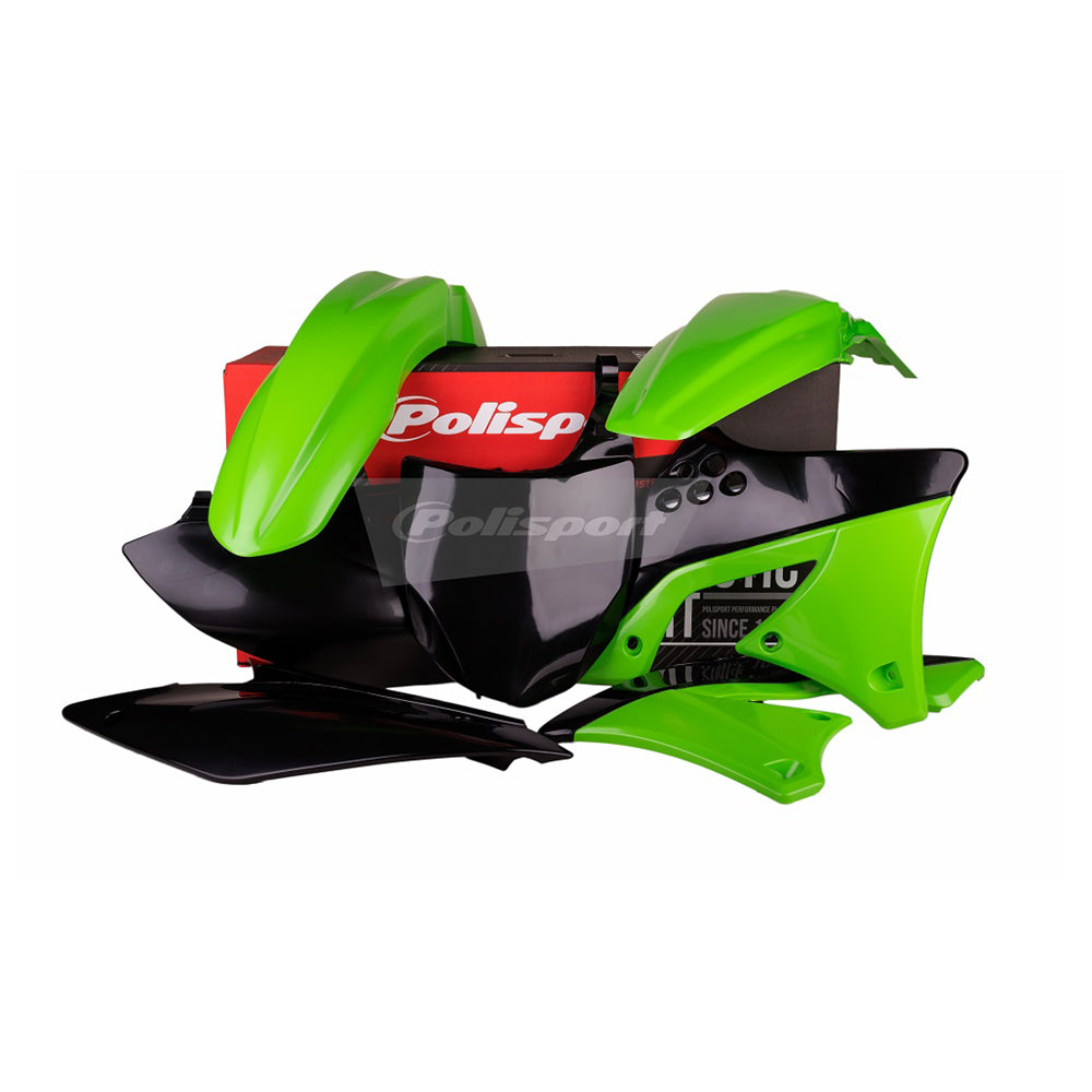 Polisport Plastic Kit KAWASAKI KX250F 09-12 Green/Black OEM 2012
