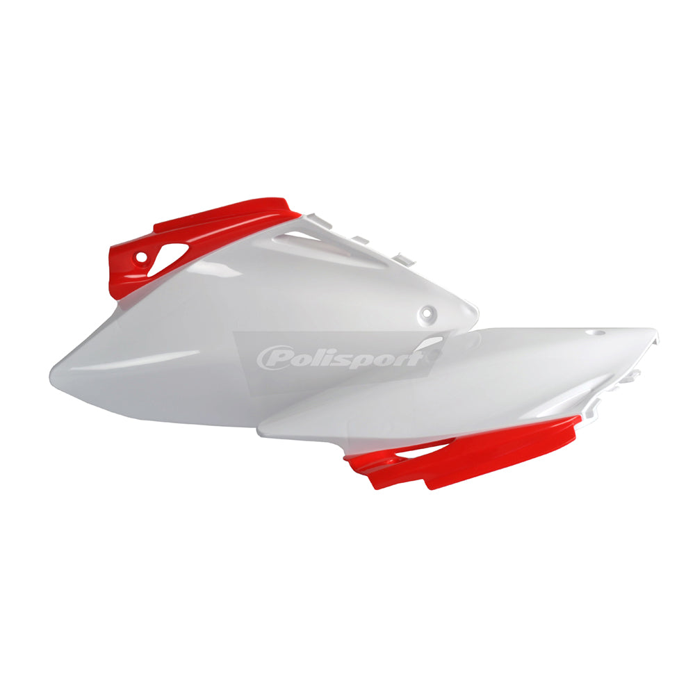Polisport Side Panels HONDA CRF450R 07-08 White/Red