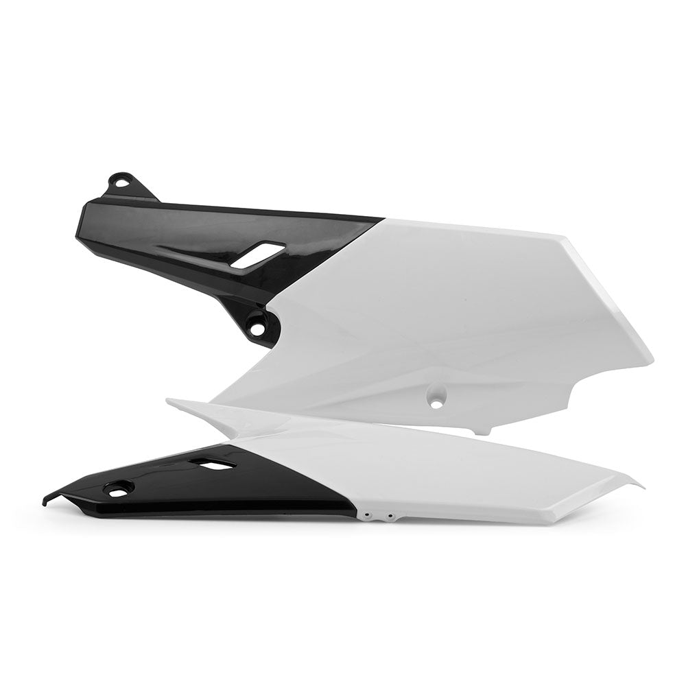 Polisport Side Panels YAMAHA YZ/WR250F 14-19, YZ250FX 15-19, YZ450F 14-17, WR450F 16-18 White/Black