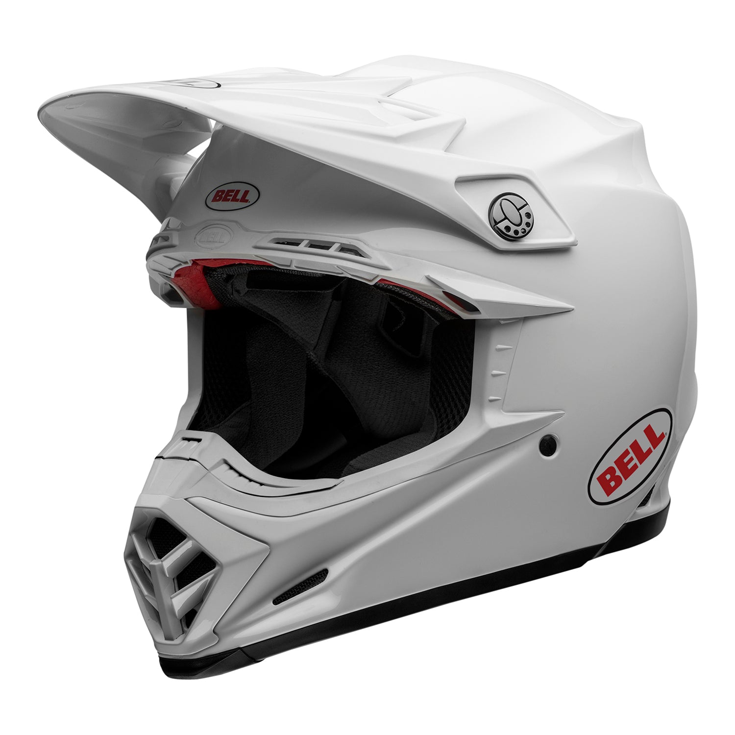 Bell Moto-9S Flex MX Helmet Solid White