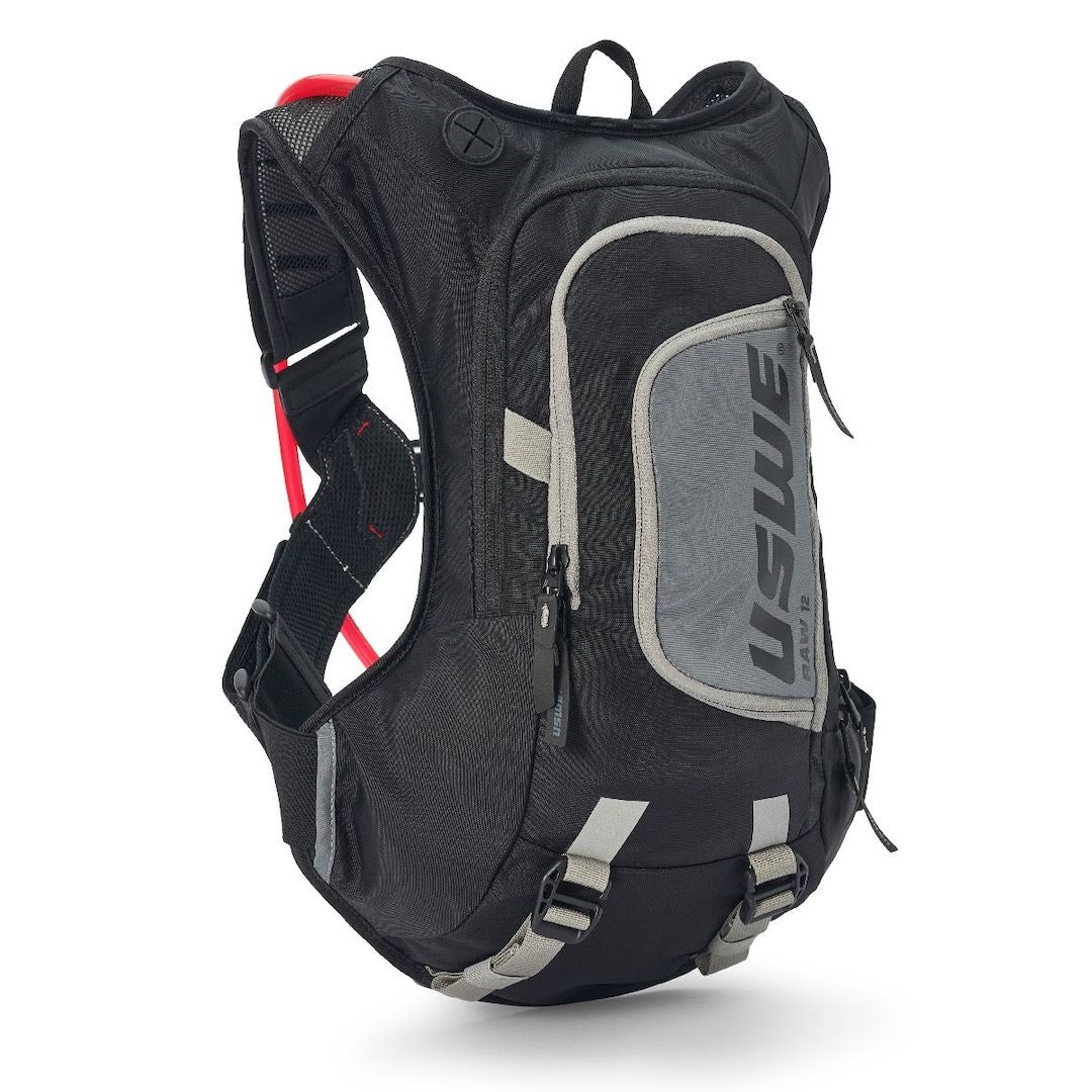 USWE RAW 12 Hydration Backpack Black Grey – With 3 Litre Bladder