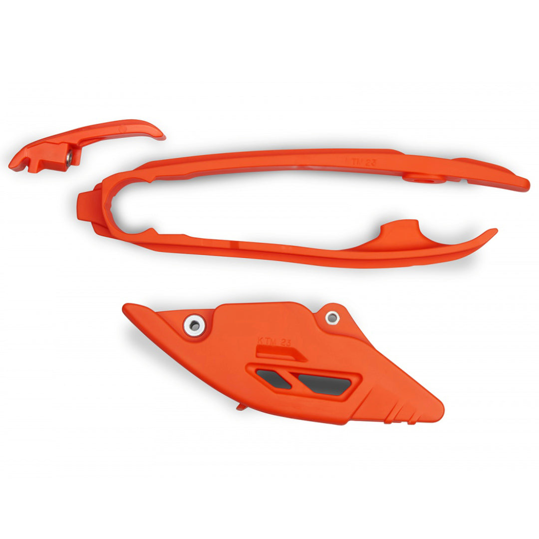 UFO Chain Guide & Swingarm Chain Slider Kit Orange KTM SX125 - SXF450 2023-2024