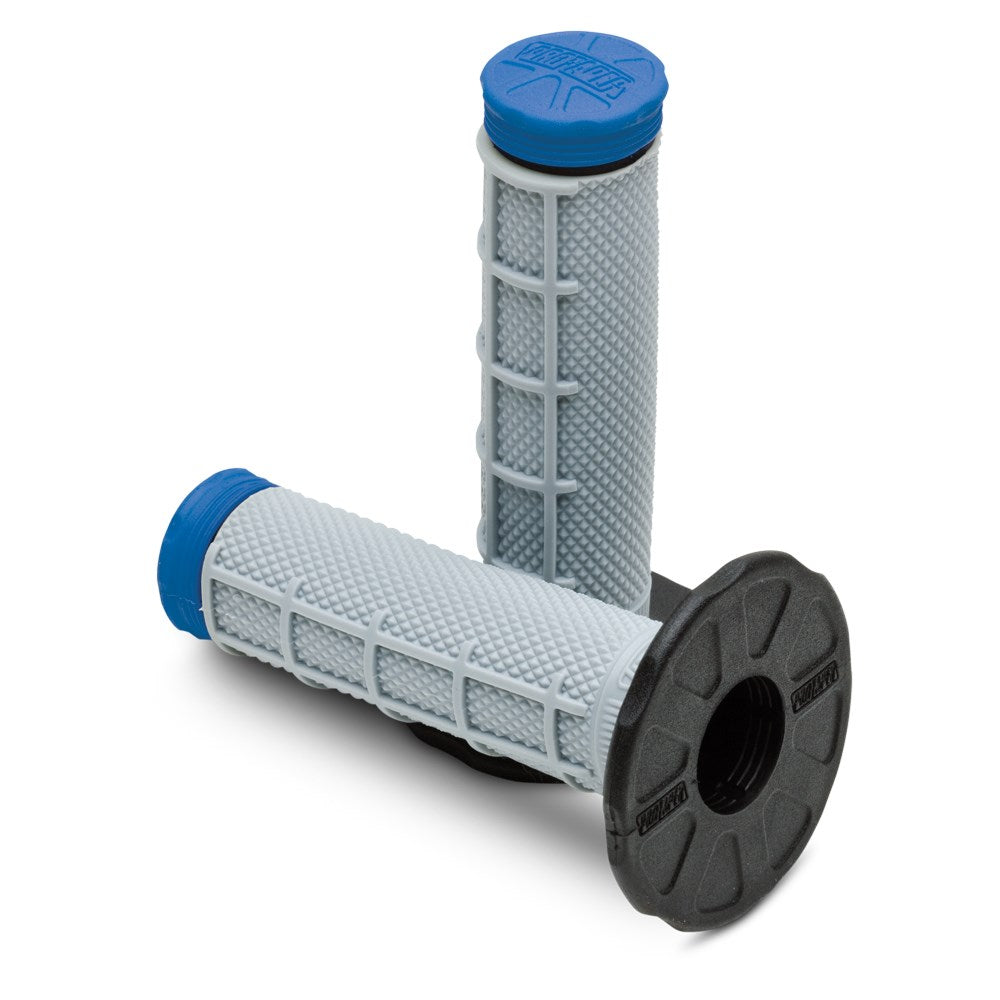 Pro Taper Grips MX Tri Density Half Waffle Blue