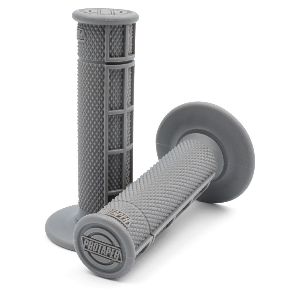 Pro Taper Grips Single Density Race Cut Half Waffle Grey