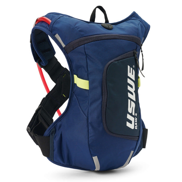 USWE RAW 4 Hydration Backpack Factory Blue – With 3 Litre Bladder
